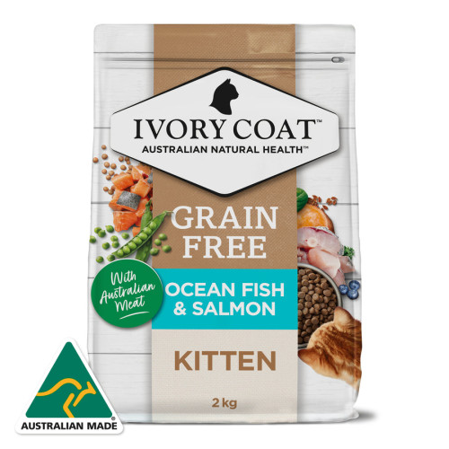Ivory Coat 2kg Grain Free Kitten - Ocean Fish & Salmon (004715) 無穀物 深海魚+三文魚 幼貓糧 (IKOS2)(EXP:4/2027)(訂貨2-3日)
